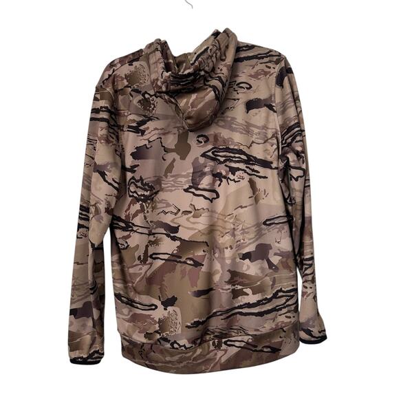 Under Armour Hoodie Mens Size M Brown Camo Sweatshirt Athleisure Outdoor Hunting - Picture 4 of 10